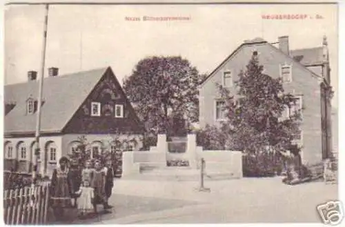 13922 Ak Neugersdorf neues Büttnerborndenkmal um 1910