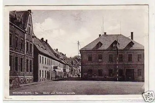 21920 Ak Wechselburg in Sa. Schönburgstraße 1938