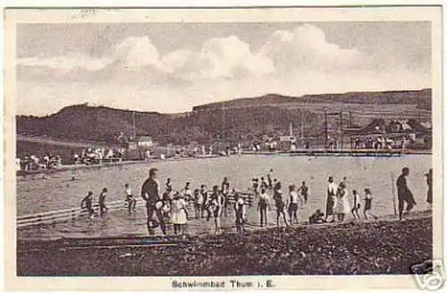 14936 Ak Thum im Erzgebirge Schwimmbad 1931