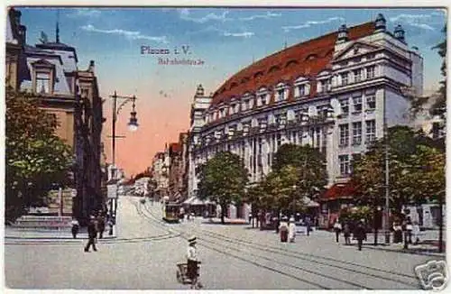 16502 Ak Plauen im Vogtland Bahnhofstraße 1935