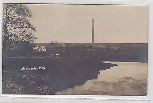 43682 Foto Ak Dreiwerden Fabrik mit hohem Schornstein um 1910