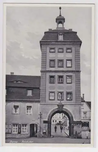 85576 Ak Borna Straßenansicht mit Reichstor 1939