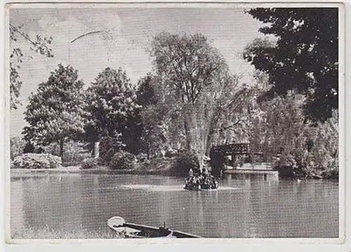 66504 Ak Burgstädt Fest am Taurastein (Bild aus dem Wettinhain) 1939