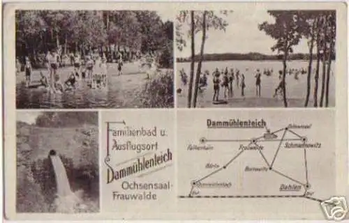 02715 Ak Ochsensaal Frauwalde Dammühlenteich 1941