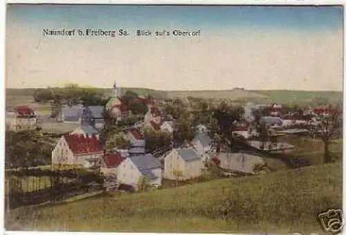 05120 Ak Naundorf bei Freiberg Blick aufs Oberdorf 1920