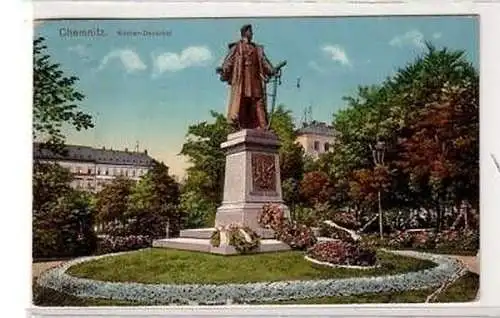 39573 Ak Chemnitz Körner Denkmal 1914