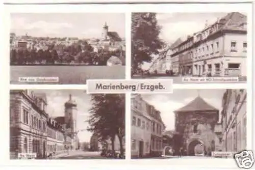 28978 Mehrbild-Ak Marienberg / Erzgeb. 1964