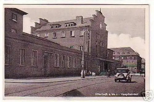 03586 Ak Offenbach am Main Hauptbahnhof um 1940