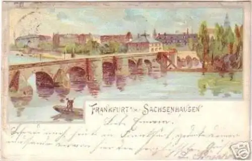 17998 Ak Lithographie Frankfurt a.M. Sachsenhausen 1900