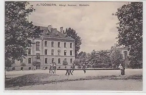 65998 Ak Altdöbern königliches Seminar Rückseite 1912