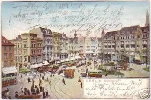 18325 Ak Berlin Spittelmarkt mit Verkehr 1905