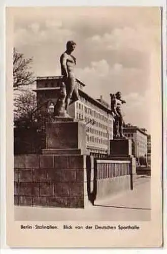 38492 Ak Berlin Stalinallee von der Dt. Sporthalle 1954