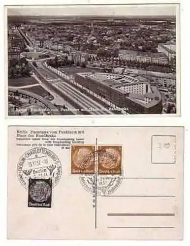 15380 Ak Berlin Panorama vom Funkturm 1937