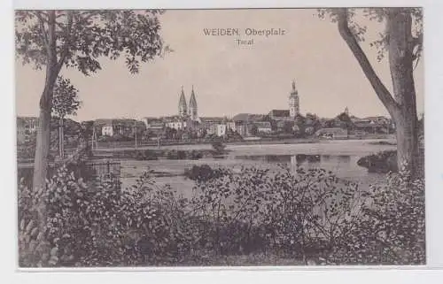 70803 AK Weiden Oberpfalz - Totalansicht mit Kirche