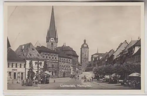 70416 Ak Lichtenfels Marktplatz um 1940