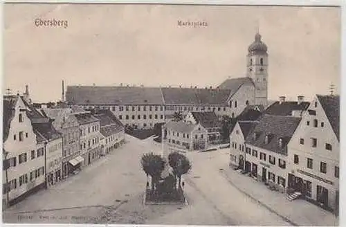 43420 Ak Ebersberg Marktplatz um 1910