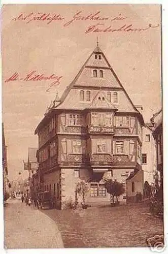 16302 Ak Alt- Miltenberg Gasthaus zum Riesen 1912