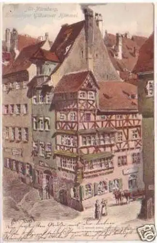 25150 Ak Nürnberg ehemaliger gläserner Himmel 1905