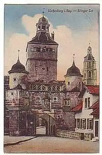 11136 Ak Gruß aus Weissenburg Ellinger Tor um 1910