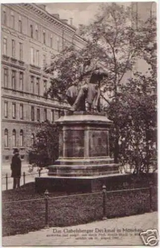 14106 Ak Das Gabelsberger Denkmal in München 1912