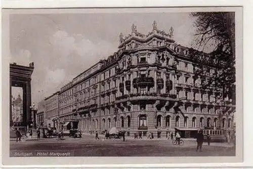 59641 Ak Stuttgart Hotel Marquart 1944