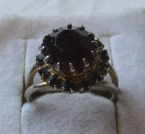 Hübscher Damen Ring Modeschmuck mit Granat (161813)