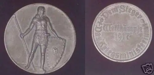 Rare Medaille Wettkämpfe 1917 das Kriegsministerium