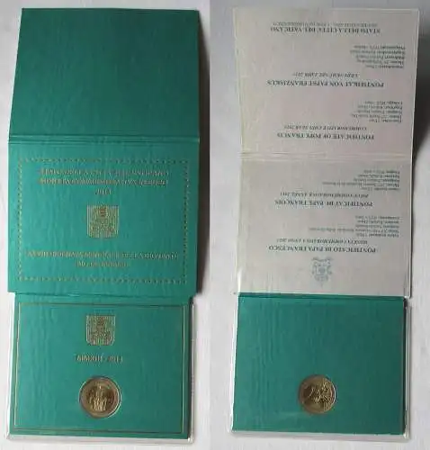Vatikan 2 Euro 2013 Weltjugendtag Rio de Janeiro Blister/Folder Stgl. (163386)