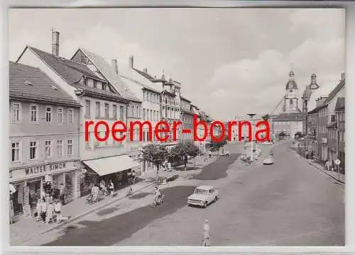 78874 Ak Schmölln (Bez. Leipzig) Marktplatz mit Geschäft Walter Simon u.a. 1976