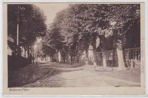 68040 Ak Nieblum Föhr Strassenansicht 1931