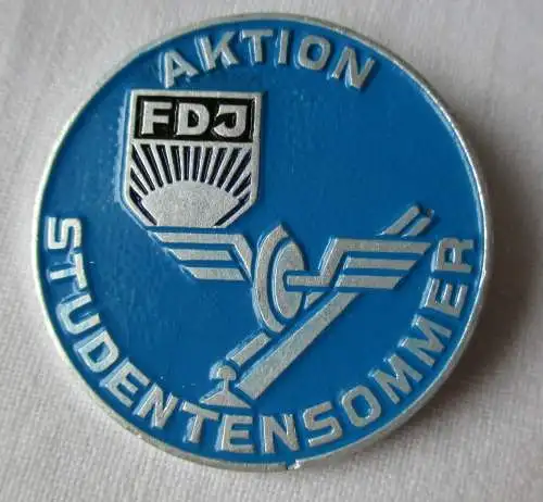 DDR Abzeichen FDJ Aktion Studentensommer Deutsche Reichsbahn Bartel 482 (133387)