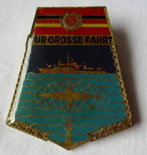 Seltenes DDR Abzeichen Marine "Für grosse Fahrt" Bartel 791 (133404)