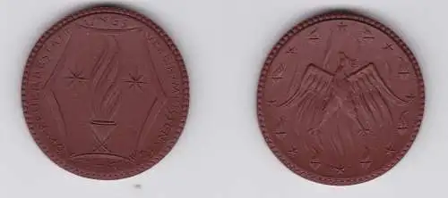 Meissner Porzellanmedaille Feuerbestattungsverein Meissen 1911-1921 (123414)