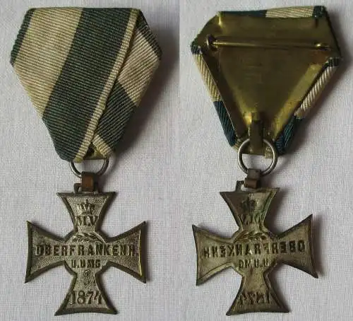 seltenes Abzeichen Kreuz Militärverein Oberfrankenhain & U. 1874 (148372)