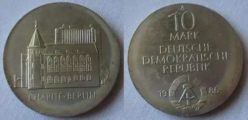 DDR Gedenk Münze 10 Mark Charité Berlin 1986 (141493)