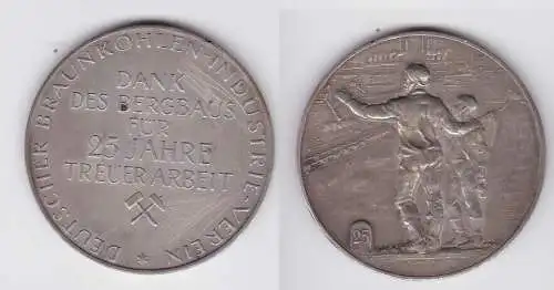 Seltene Silber Medaille Bergbau für 25 Jahre treue Arbeit (133657)