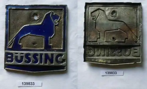 Firmen Plakette Werbung Reklame Büssing MAN LKW Emblem (139833)