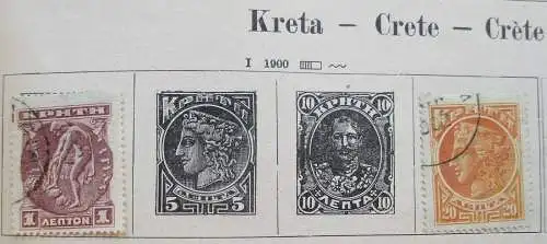 Seltene Briefmarkensammlung Kreta / Griechenland ab 1900 (112928)