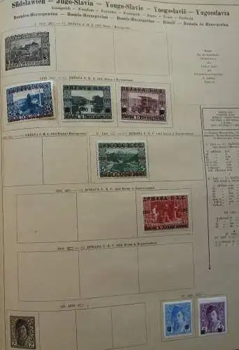 Seltene Briefmarkensammlung Südslawien Jugoslawien ab 1918 (125420)