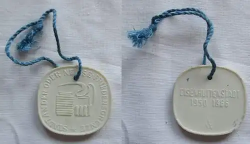 DDR Medaille Eisenhüttenstadt 1950-1966 - Oder-Neisse-Friedensgrenze (149095)