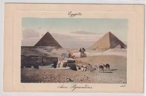 37411 AK Ägypten Egypte Pyramiden Aux Pyramides um 1910