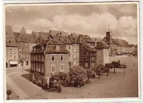 24272 Ak Eger Marktplatz mit Stöckl 1939