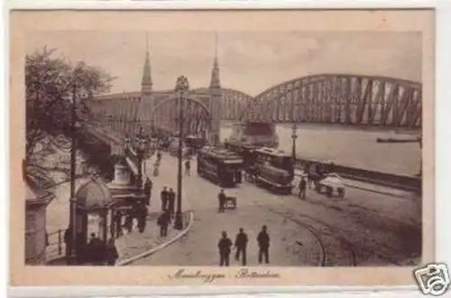 30714 Ak Rotterdam Maasbruggen Straßenbahn um 1930