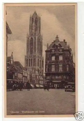 30809 Ak Utrecht Vischmarkt en Dom um 1940