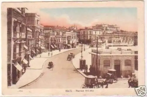 15375 Ak Malta Marina Straßenansicht um 1920