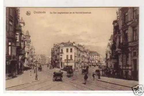 31075 Ak Ostende Belgien Koninklijkestraat um 1915