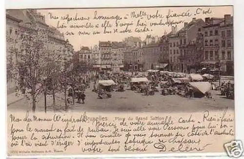 30672 Ak Brüssel Place du Grand Sablon 1903