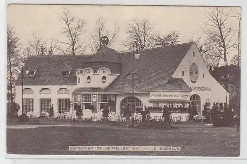 71173 Ak Exposition de Bruxelles (Brüssel), Le Bierhaus 1910