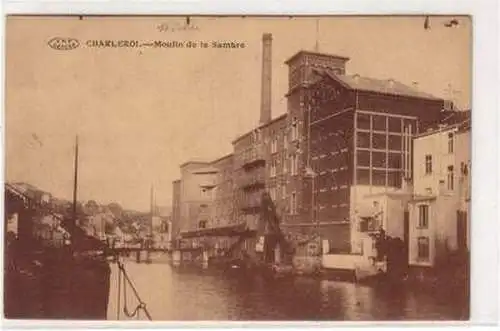 54398 Ak Charleroi Belgien Moulin de la Sambre um 1915