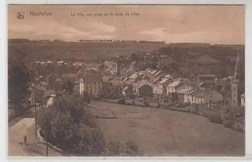 55016 Ak Houffalize Belgien la ville, vue prise de la route de Liege um 1915